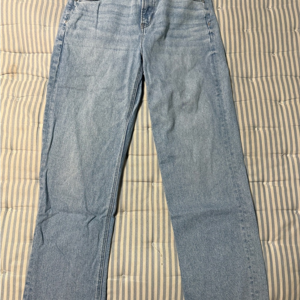 American Eagle Outfitters Light Blue Straight Leg Jeans
